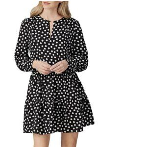 Kate Spade New York Style: Cloud Print Long Sleeve Dress